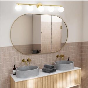 Modern Gold Bathroom Vanity Light Fixture